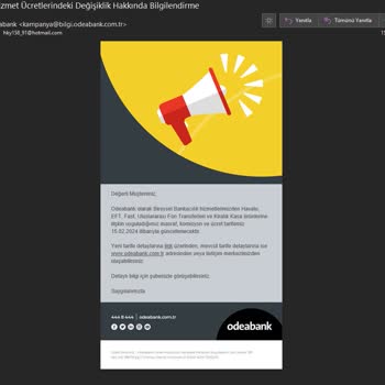 Odeabank E-posta Aboneliği İptali
