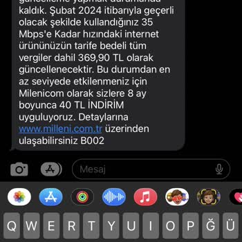 Millenicom Fatura Tutarındaki Ani Artışa İtiraz!