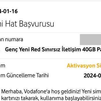 Vodafone Hattım 4 Günde Aktifleştirmedi