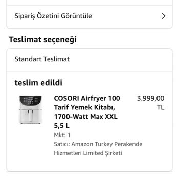 Amazon.com Alınan Ürünün 3 Gün İçindeki Fiyat Düşüşü