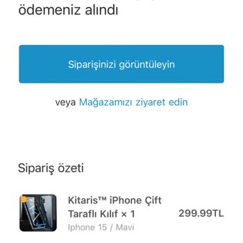 Kitaris (kitaris.com) 299 TL Lik Kılıf Aldım Kılıf Gönderilmedi
