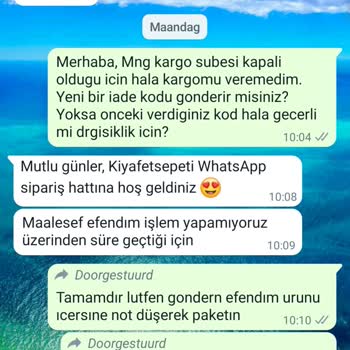 Kiyafet Sepeti Order Return Problem