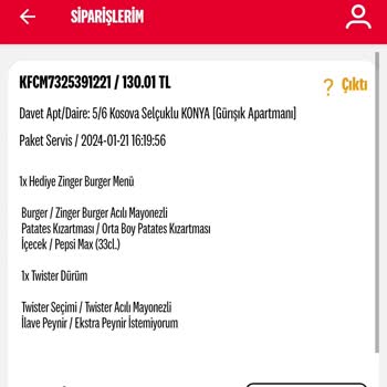 KFC Haksız Kazanç Ve Üslupsuz Konuşma Kalitesiz Hizmet