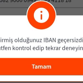 Misli IBAN Kabul Etmiyor