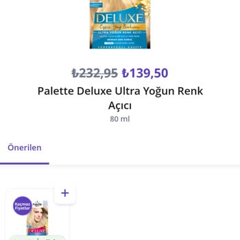 Palette Uıl Ekstra Renk Açıcı Çok Kotu