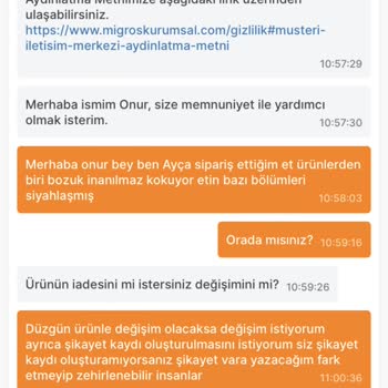 Migros Bozuk Et Siparişi