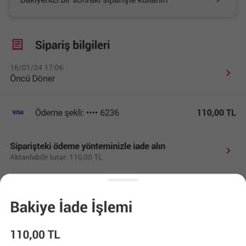 Yemeksepeti Parayı Cüzdandan Hesaba Transfer Bile Yapamıyor
