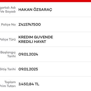 Akbank Agesa Bireysel Kredili Sigorta
