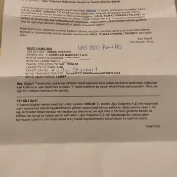 Şikayetçiyim Uğur Derin Dondurucu