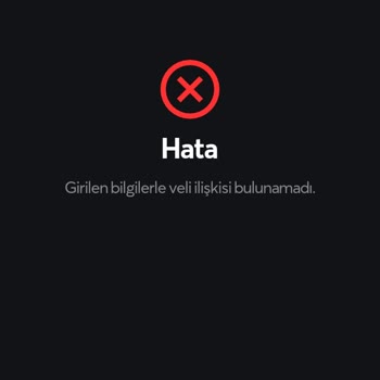 Papara Veli İzni Hatası