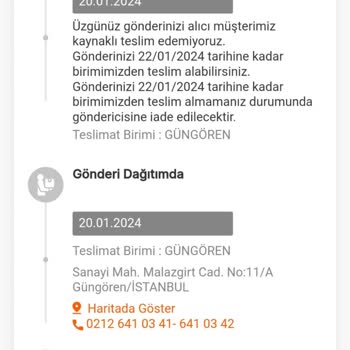 MNG Kargo Ürünü Teslim Edemiyor