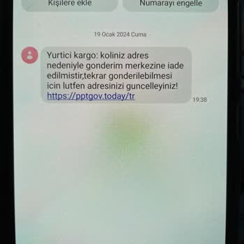 Kargo Koliniz Adres Nedeniyle Gönderim Merkezine Gönderildi