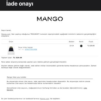 Mango İademi Akbank Hesabıma Yatırmadı!