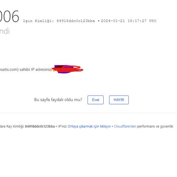 İtem Satış IP Adresimi Banladı?