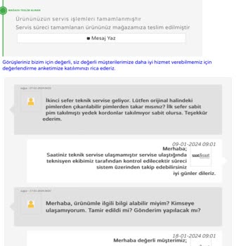 Saat & Saat Teknik Servis Yanlış Tamir Ediyor.