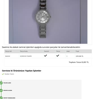 Saat & Saat Teknik Servis Yanlış Tamir Ediyor.