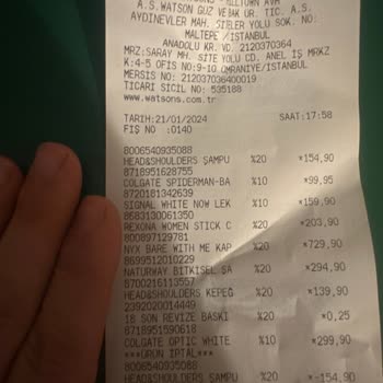 Watsons Ürün Değişimi Hakkında