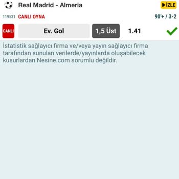 Nesine Kazanan Kupon Karşılıksız Çıktı :)