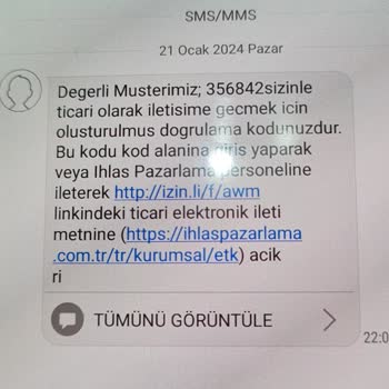 İhlas Ev Aletleri İzinsiz Telden Rahatsızlık Veriyor