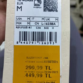 Mango Etiket-kasa Fiyat Farkı