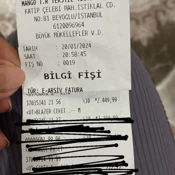 Mango Etiket-kasa Fiyat Farkı