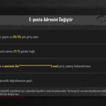 PUBG Mobile Cihaz Güvenlik Doğrulamasını Geçti Hatası.