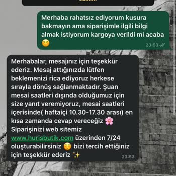 Huriş Butik Ödemesi Yapılan Ama Teslim Edilmeyen Ürünler!