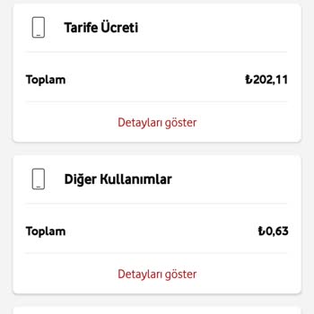 Vodafone Fazla Ücret Faturada