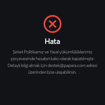 Papara Hesabımdaki Paramı Kullandırmıyor