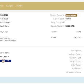 Serra Butik Çiçek'ten Sipariş Edilen Ürün Gelmedi!