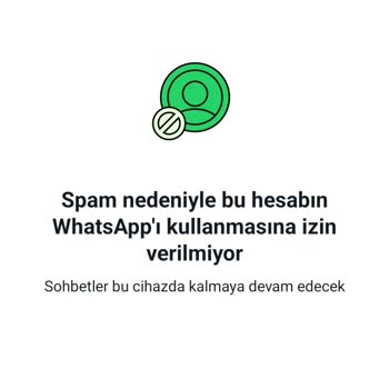 WhatsApp Spam Nedeniyle Hesabımı Kapattı