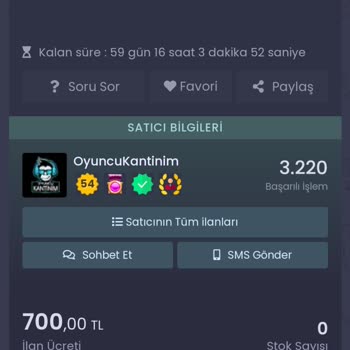 İtemsatış İtemsatis Üzerinden "Oyuncu Kantinim" Adlı Mağazadan Yanıltıldım