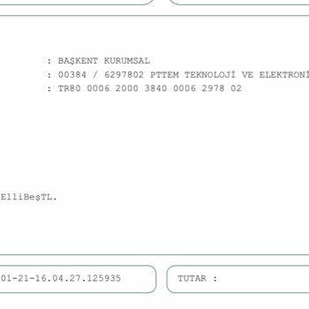 PTT HGS Havale İle Para Yükleme Problemi