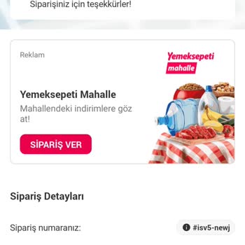 Yemeksepeti Kod Kullanıldı Diyor Kullanmadım