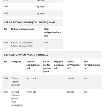 Destek Bilişim Sahte Rapor Bozuk Ekran