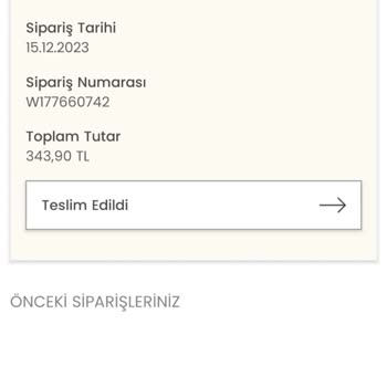 D&R Siparişim Elime Ulaşmadı
