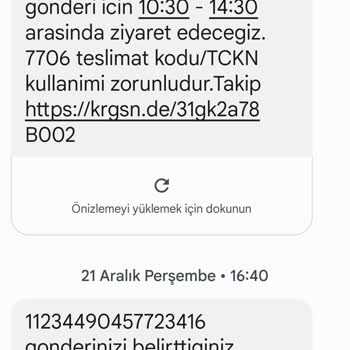 D&R Siparişim Elime Ulaşmadı