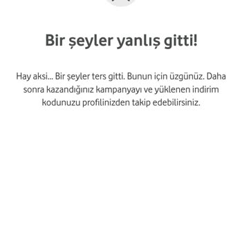 Vodafone Net Hediye Çarkı Sorunu