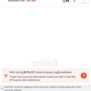 Misli İddia Maçları Kazandım Fakat Para Gelmedi