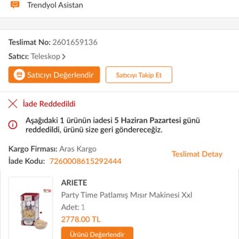 Trendyol Satıcıları Ve Trendyol'un Müşteri Hizmetleri
