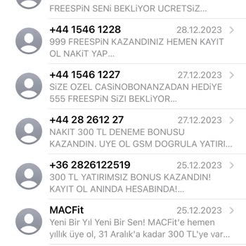 Türk Telekom İstenmeyen Numaralardan Mesaj