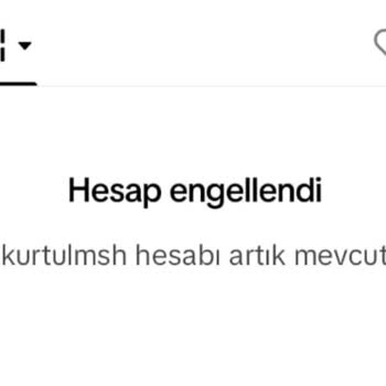 TikTok'ta Sebepsiz Yere Kalıcı Ban Yedim