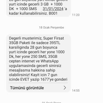 Türk Telekom Paket Satın Aldım Gelmedi!