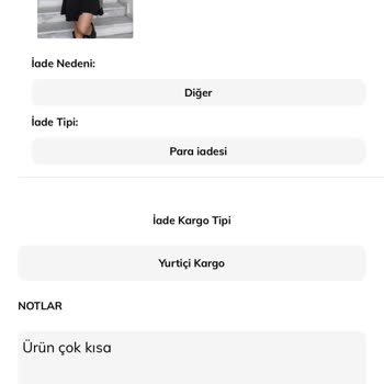 Holla Gugu (Gamze Sürmeli) Holla Gugu İade Talep Oluşturamama