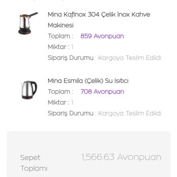 Avon Kozmetik ParaPuan Hediyemi Alamıyorum