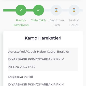 PTT Kargo Dağıtıma Bile Çıkmadı, Kargoma Ulaşamıyorum
