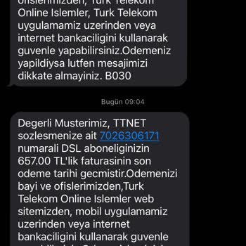 Türk Telekom Gereksiz Yere Ödeme İsteniyor