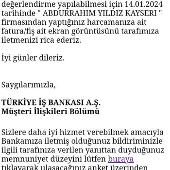 İş Bankası Kampanyası İle İlgili Sorunu Çözmüyor