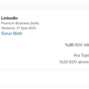 Linkedin Hesabımdan Para Çekme