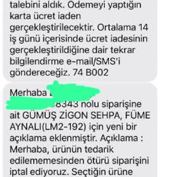 Vivense Sipariş Hayal Kırıklığı